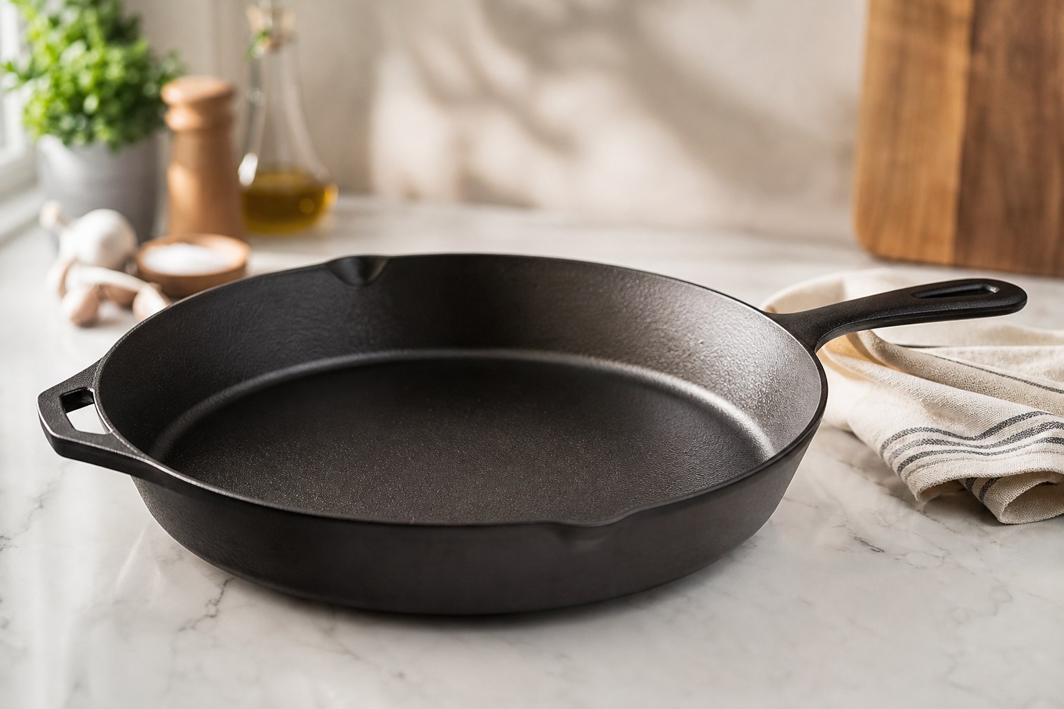 Lodge 12-Inch cast iron skillet showing the larger cooking surface ideal for batch meals